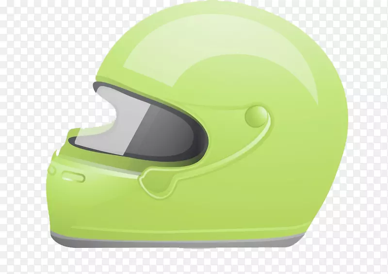 摩托车头盔汽车.卡通绿色摩托车头盔