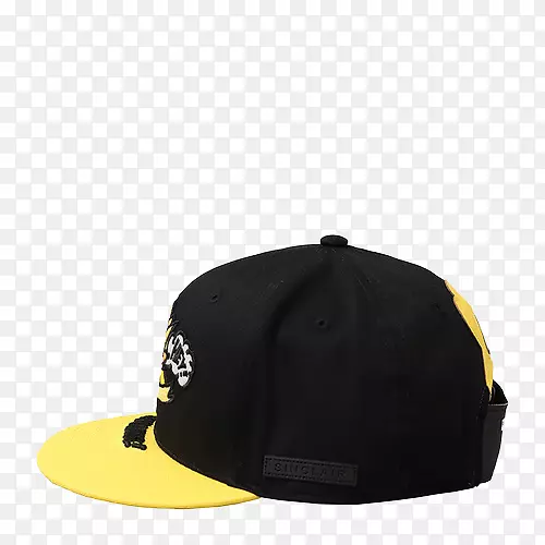 棒球帽黑色黄色-可爱的黑色和黄色棒球帽