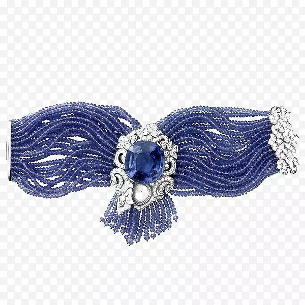珠宝手镯蓝宝石时尚配件蓝宝石手镯