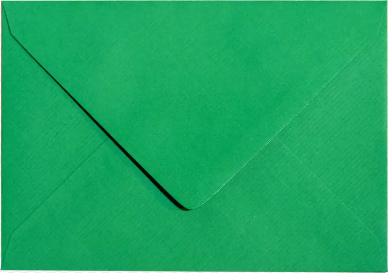 纸线三角形绿色信封