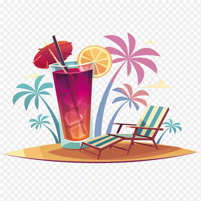 酒吧插图-创意暑假
