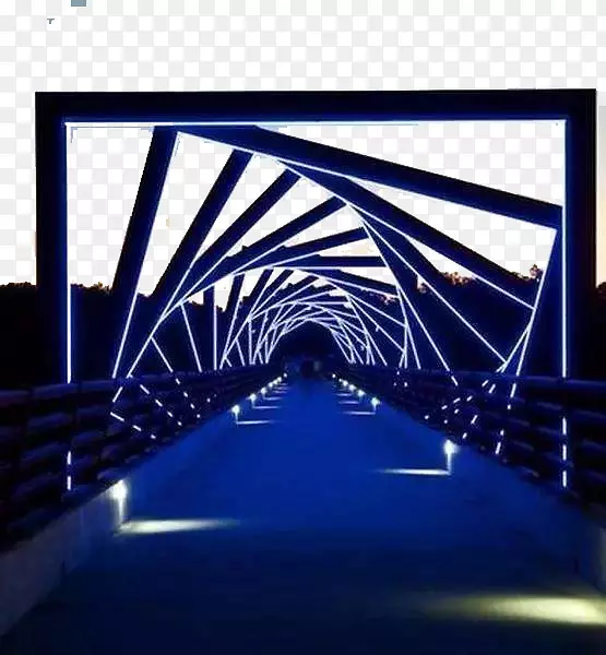 马德里伍德沃德梅因河高架小径桥-2017+隧道+时间隧道