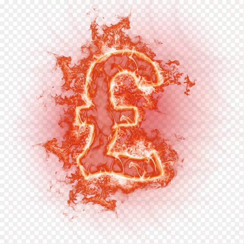 欧元货币图标-火焰欧元图标