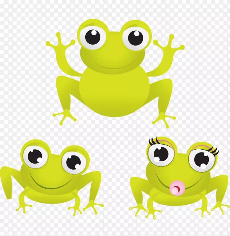 青蛙卡通画夹艺术-青蛙宝宝