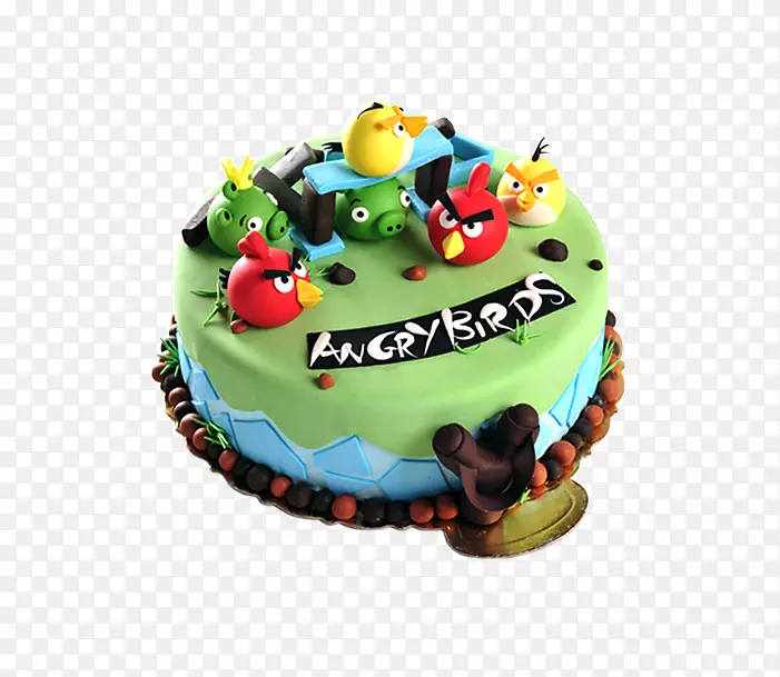 生日蛋糕托鸟-愤怒的小鸟蛋糕