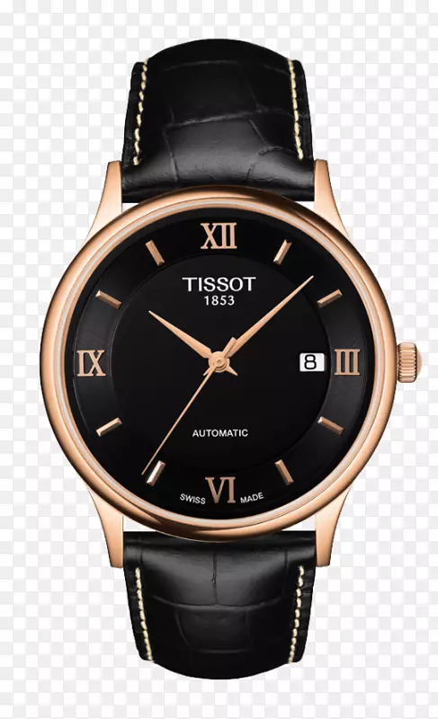 Tissot自动手表计时器手表防水标志Tissot手表男性手表黑色手表
