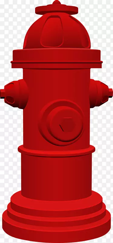 消防栓卡通下载-红色消防栓