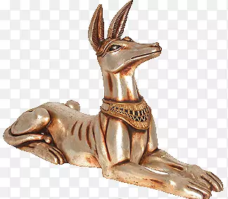 古埃及狗阿努比雕像-守护兽
