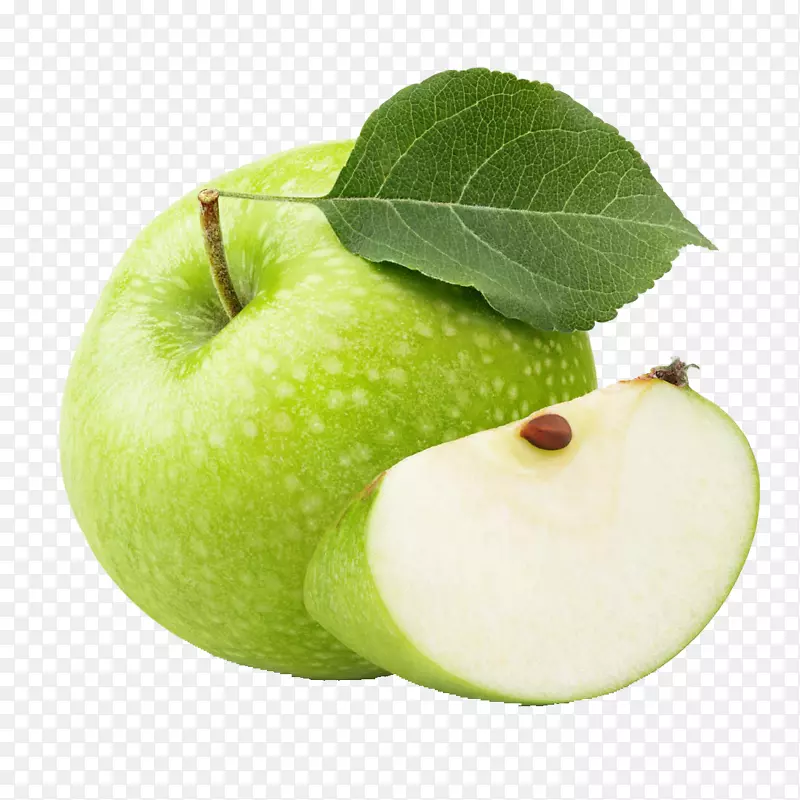 果汁冰沙苹果绿色风味新鲜青苹果果