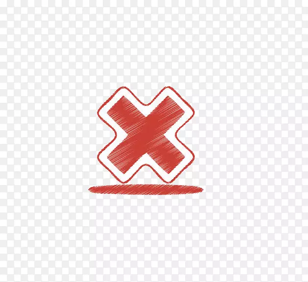 十字ICO符号图标-红色叉