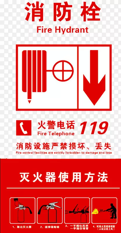 消防栓灭火器消防标志图标消防栓图标