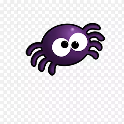 蜘蛛紫色剪贴画-蜘蛛