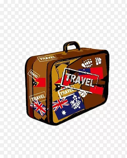 罗利-多利玩具旅行-棕色古董行李
