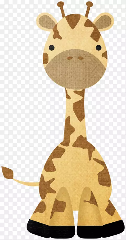 长颈鹿数码艺术-棕色长颈鹿
