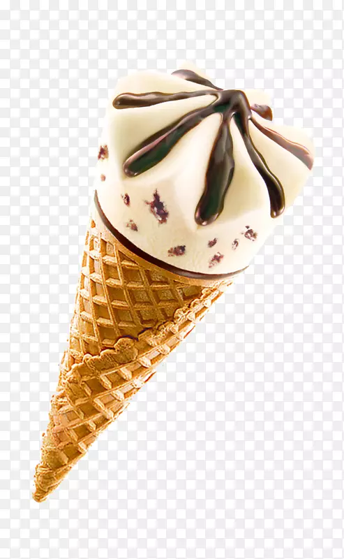 冰淇淋圆锥形华夫饼圣代圆锥