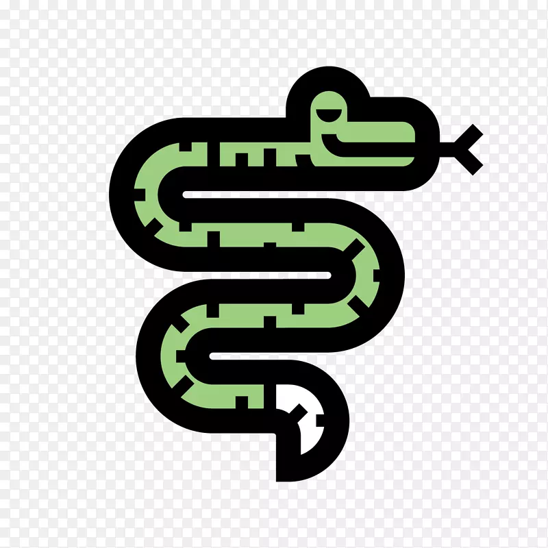 蛇卡通插图-卡通蛇