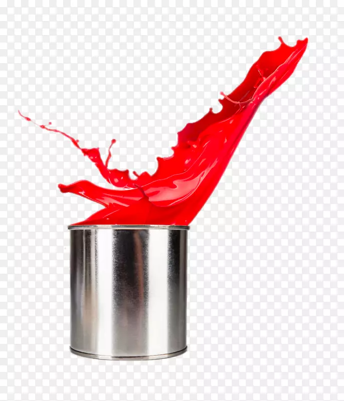 涂料原图摄影红可以储存照相喷漆桶。