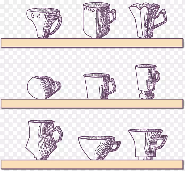 杯-素描wineglass
