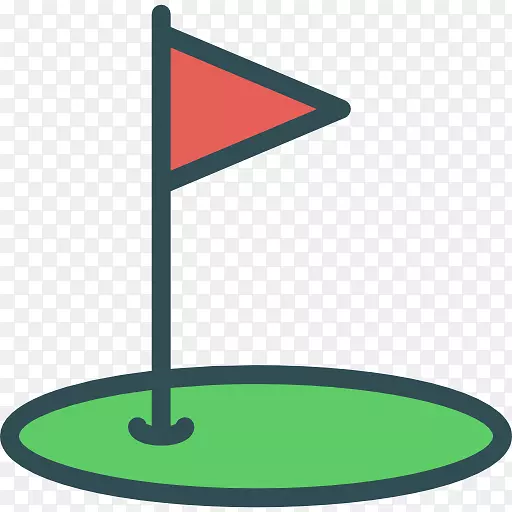 高尔夫球场可伸缩图形图标-高尔夫