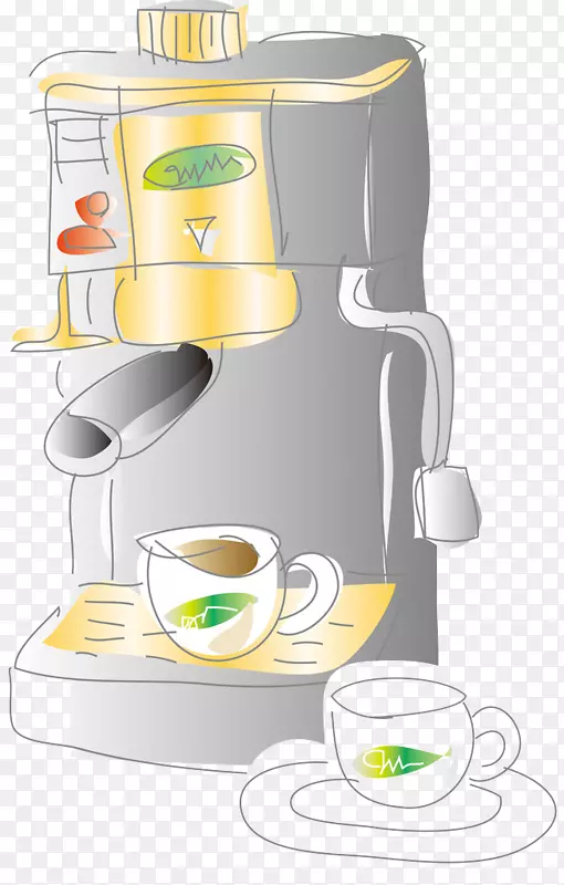 咖啡杯茶夹艺术咖啡机