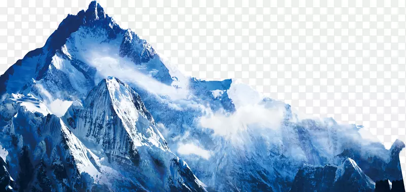 RGB彩色模型图标-山顶，雪山