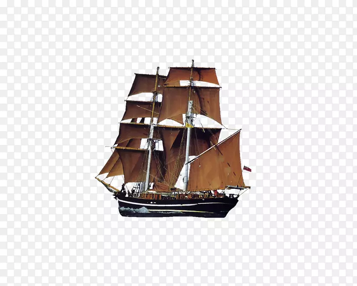 帆船剪贴画-古代帆船
