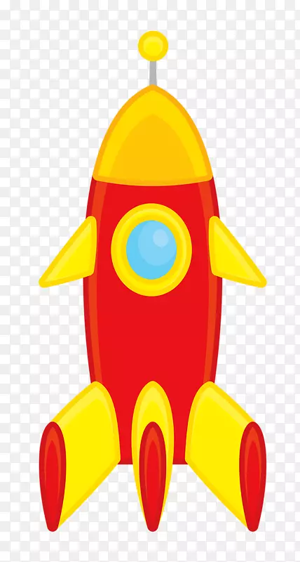 火箭回形针艺术-红色火箭