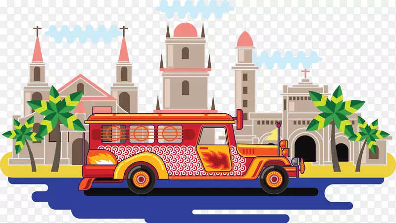 菲律宾旅游载体-菲律宾大米传统运输旅游巴士