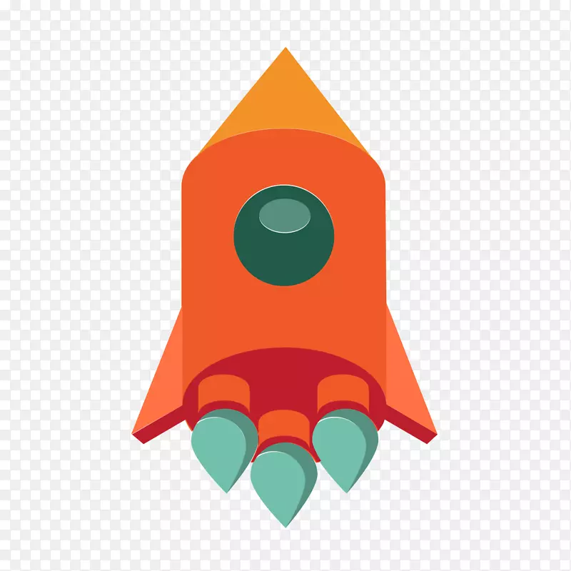 火箭图标-橙色火箭