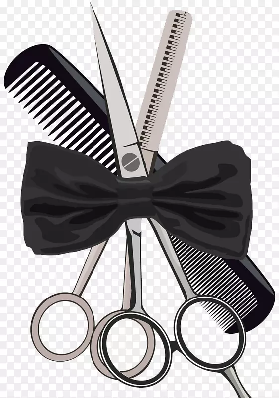 梳子理发师剪刀美容院美发用品