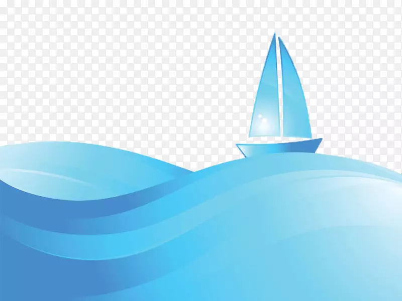 帆船-蓝色航行