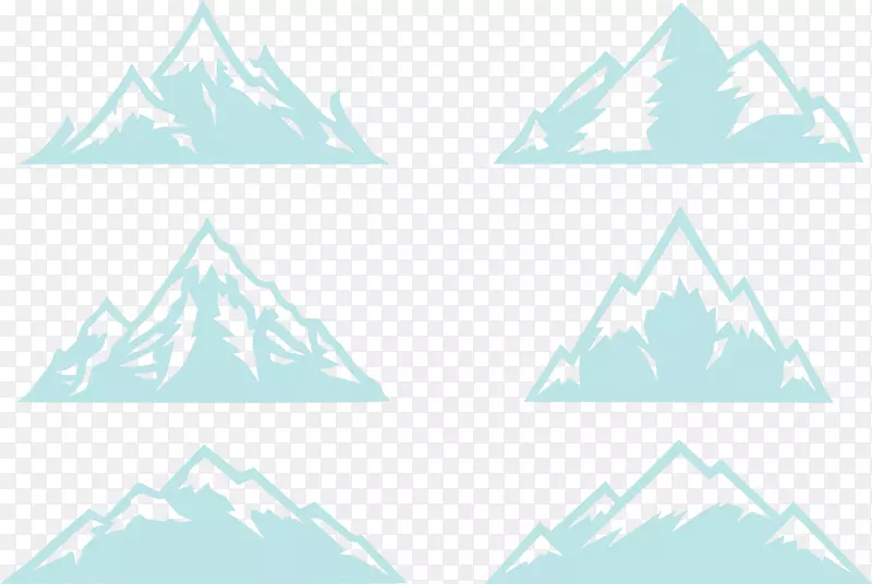 蓝色三角点图案-蓝山