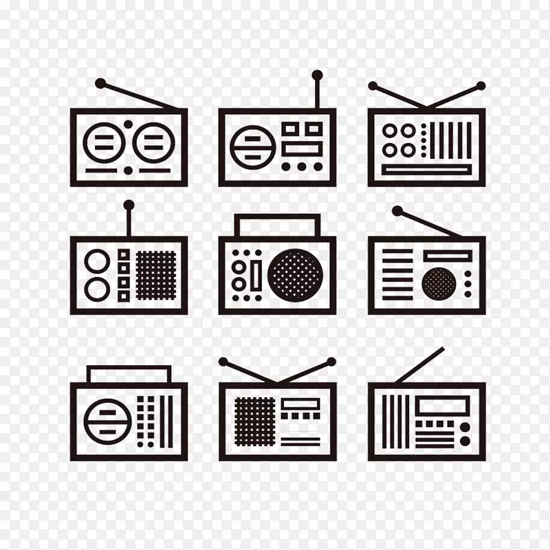 收音机下载小型盒式磁带机和收音机