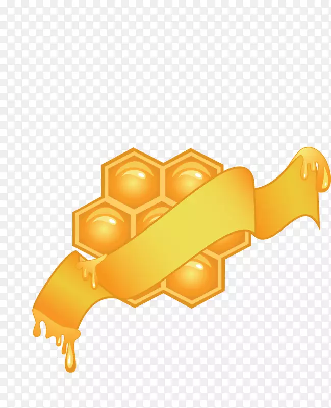 蜜蜂模板-金色蜂蜜