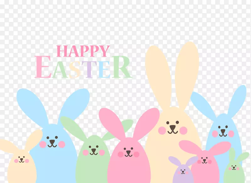 复活节兔子复活节彩蛋兔子