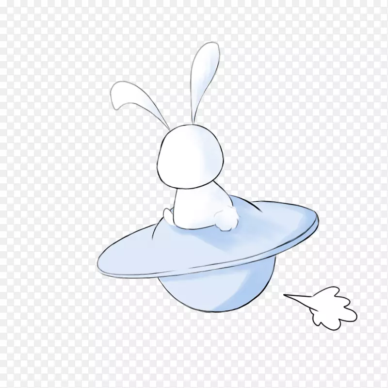 兔子图标-坐UFO兔子