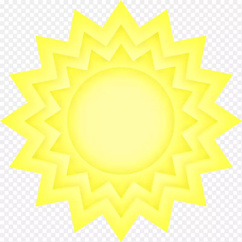 黄花图案-太阳射线