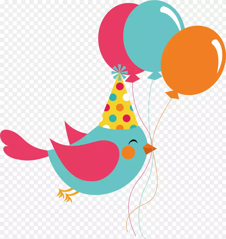 生日气球儿童派对卡通气球鸽子载体
