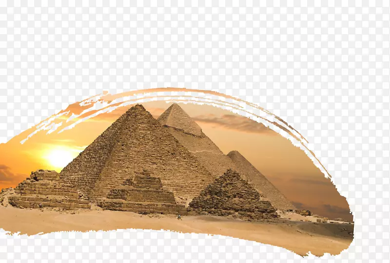 吉萨大狮身人面像，孟考尔金字塔，吉萨金字塔，埃及金字塔-墨水山