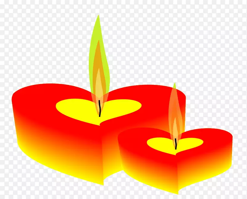蜡烛火焰-红蜡烛