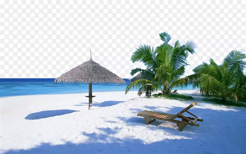 Negombo vista溶胶天堂岛Vaadhoo海滩-在海滩上休息
