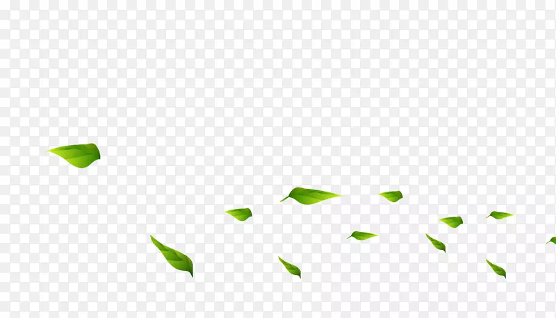 角型-漂浮绿叶