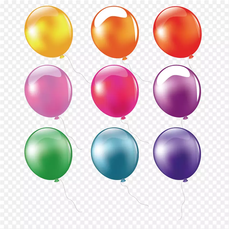 气球颜色生日-彩色气球设计材料