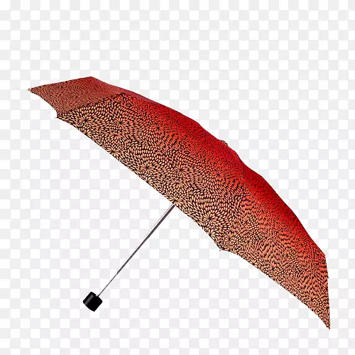 雨伞红色母题-红色伞上的黑色图案