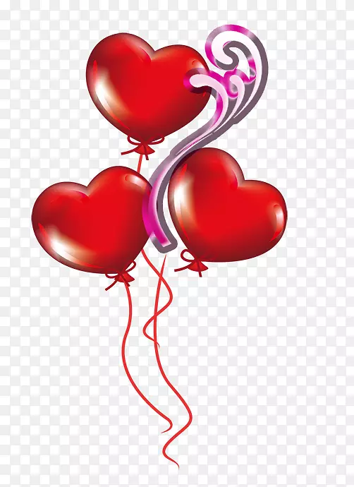 气球心脏夹艺术-情人节气球装饰
