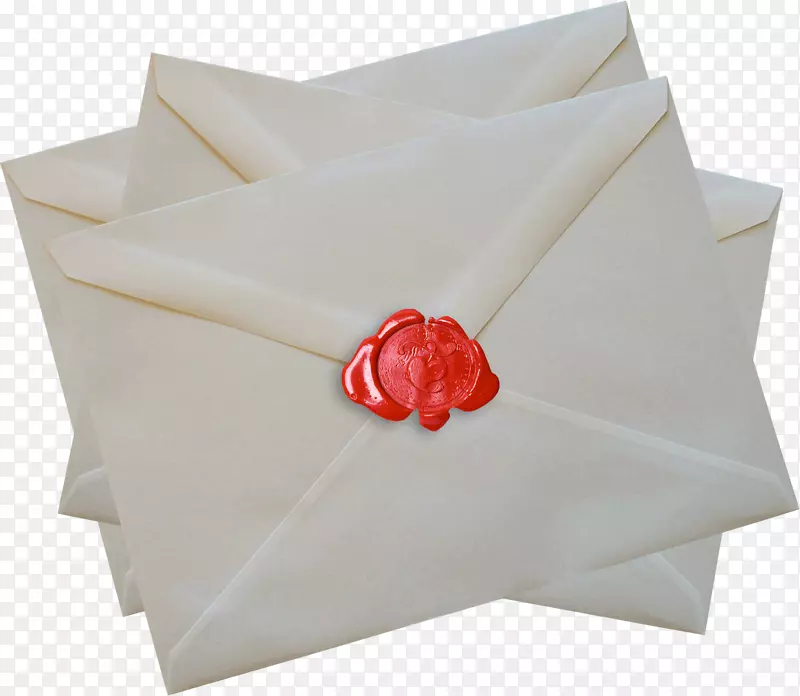 纸信封邮件图标-花卉装饰信封