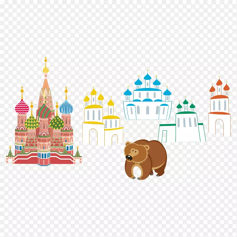 莫斯科克里姆林宫城堡剪贴画-莫斯科，建筑