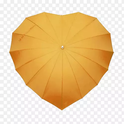 心伞-黄色简单伞装饰图案