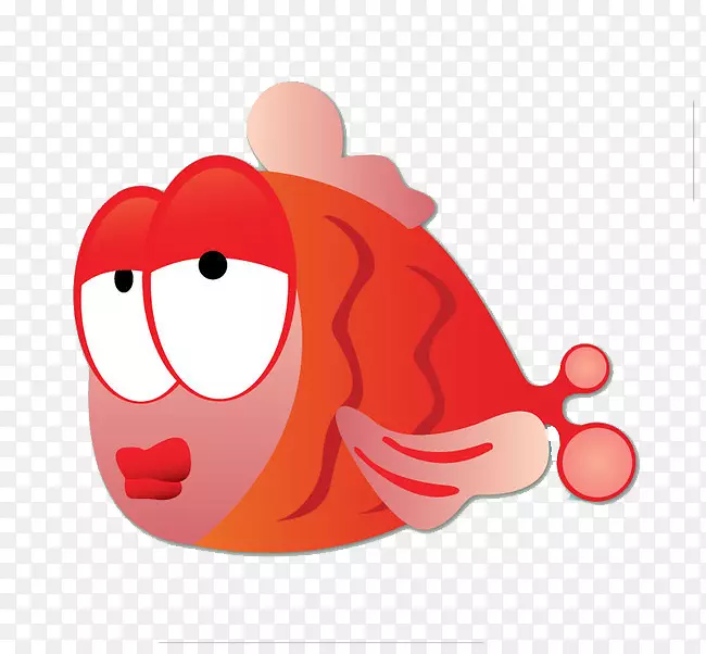 鱼图-红色大鱼