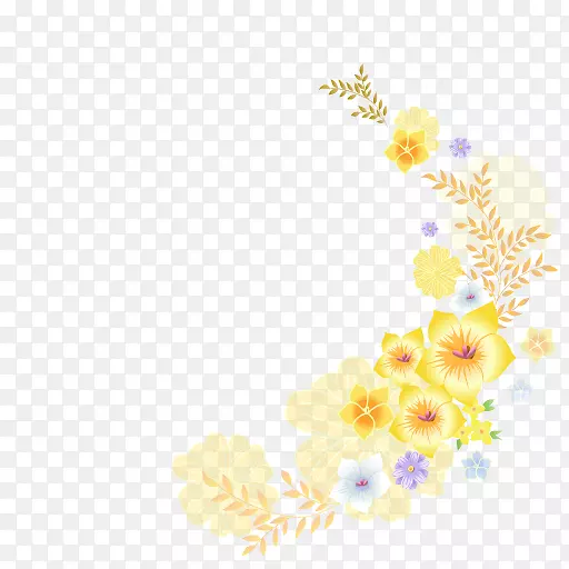 花卉设计花瓣下载-黄花装饰